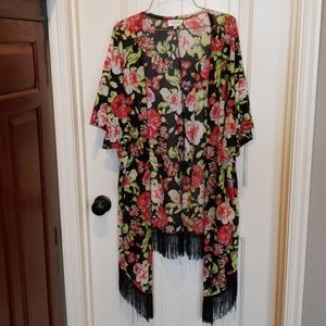 Sheer short sleeve Kimono